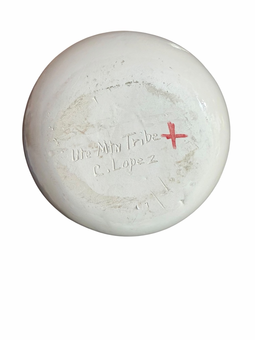 1980s Ute Mountain Tribe Artisan C. Lopez Southwest Seed Pot-Style Ceramic Vase‎ - Picture 5 of 5